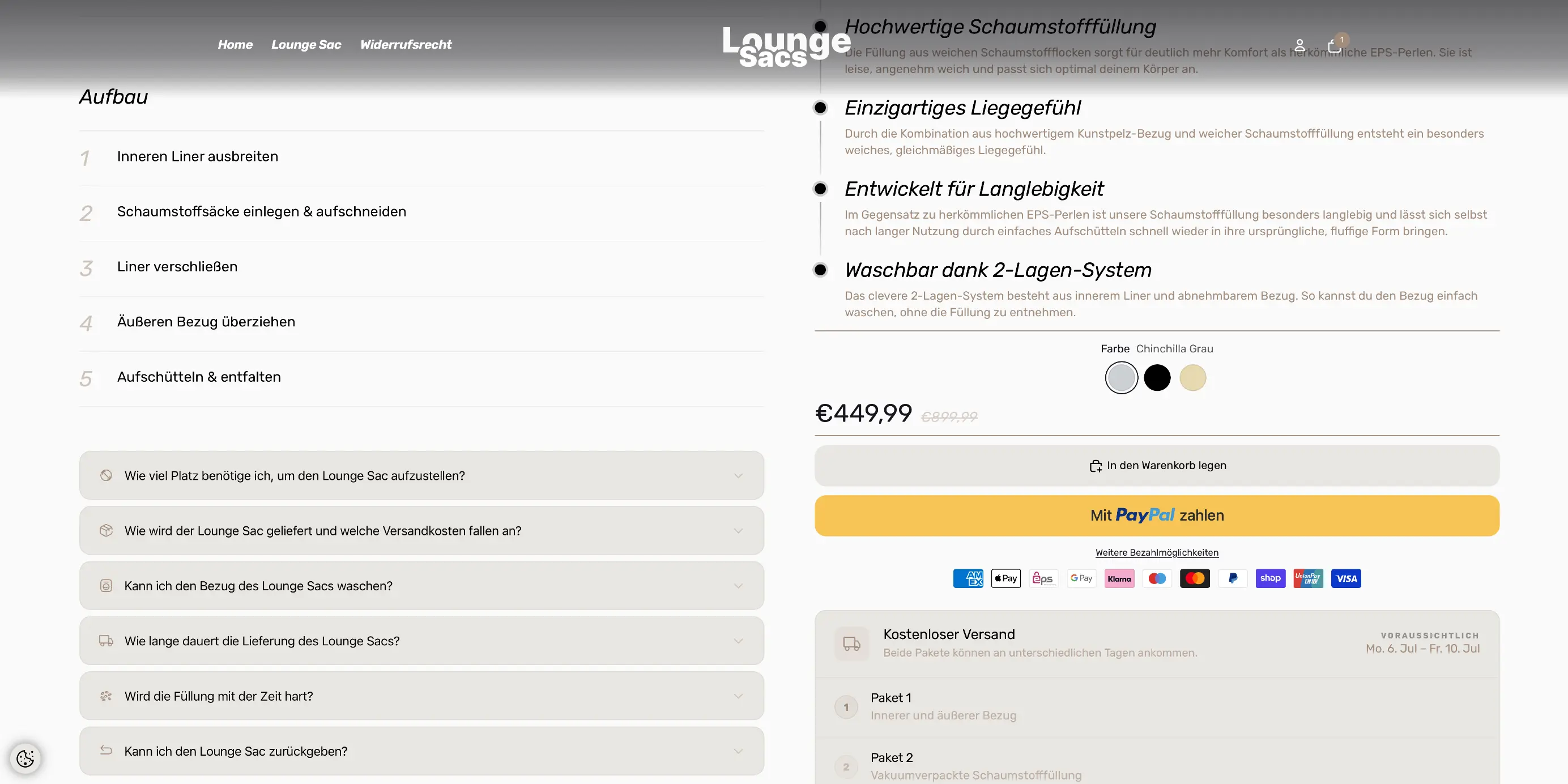 Lounge Sacs store conversion data – after redesign by Stellar Design