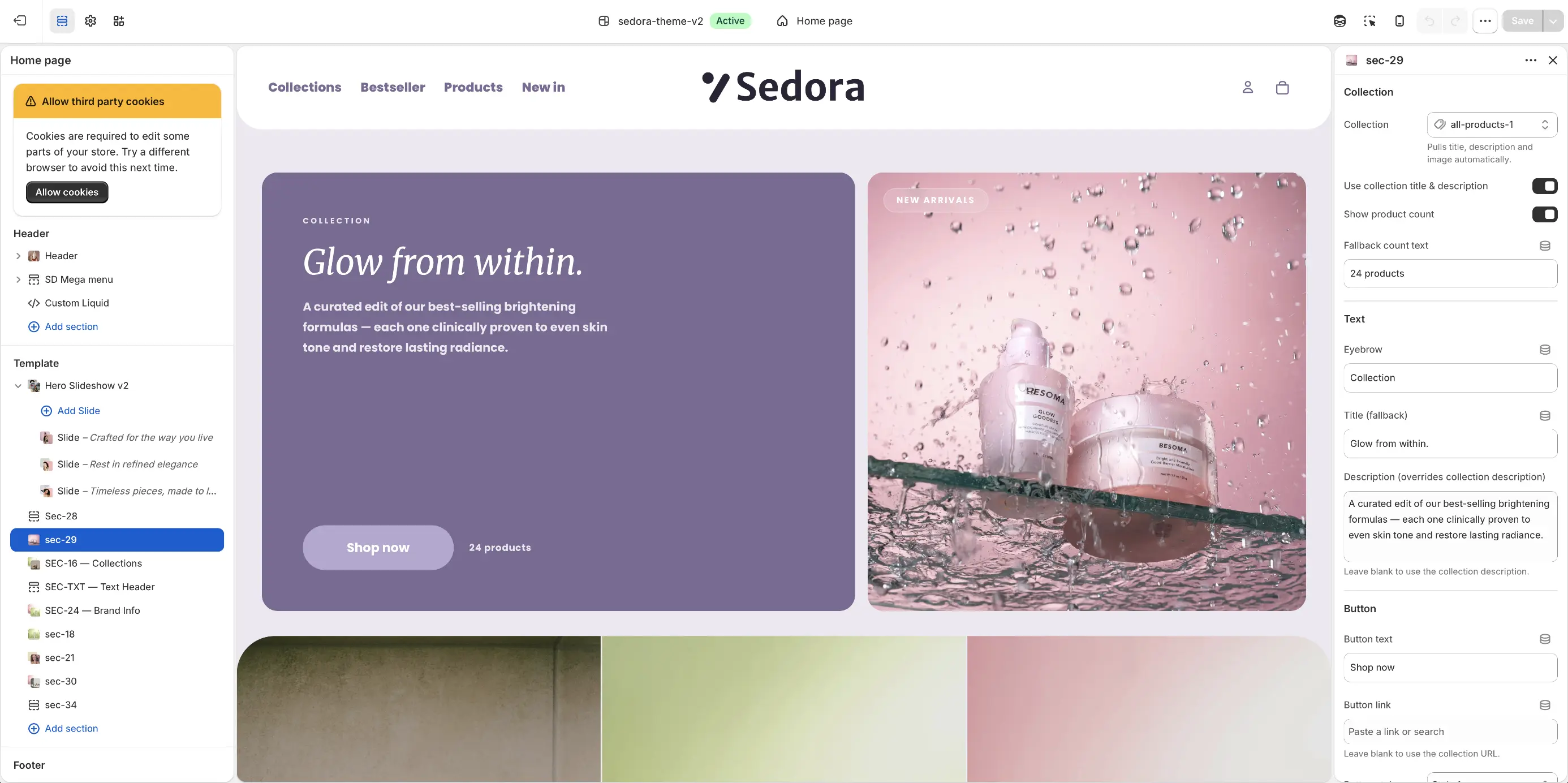 Custom Mega Menu Solution – Desktop View