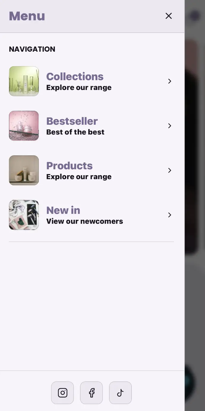 Custom product card – Mobile View